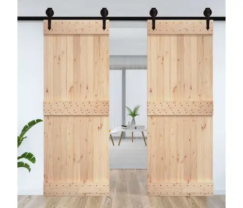 Durys Narvik, 85X210cm Pušies Medienos Masyvas