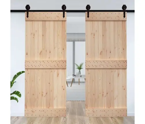 Durvis Narvik, 95X210 Cm, Priedes Masīvkoks Vidaxl