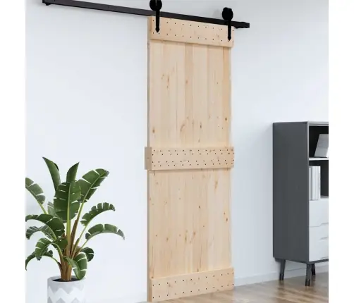 Durvis Narvik, 95X210 Cm, Priedes Masīvkoks Vidaxl