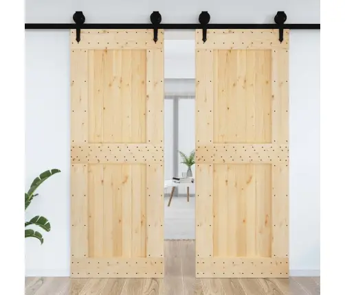 Durvis Narvik, 85X210 Cm, Priedes Masīvkoks Vidaxl