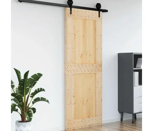 Durvis Narvik, 85X210 Cm, Priedes Masīvkoks Vidaxl