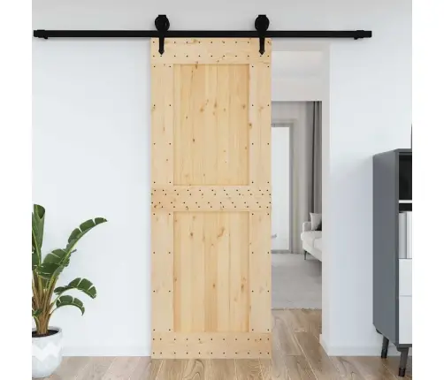 Durvis Narvik, 85X210 Cm, Priedes Masīvkoks Vidaxl