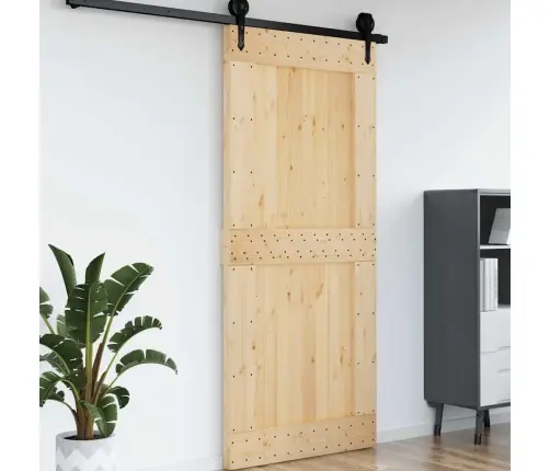 Durvis Narvik, 100X210 Cm, Priedes Masīvkoks Vidaxl