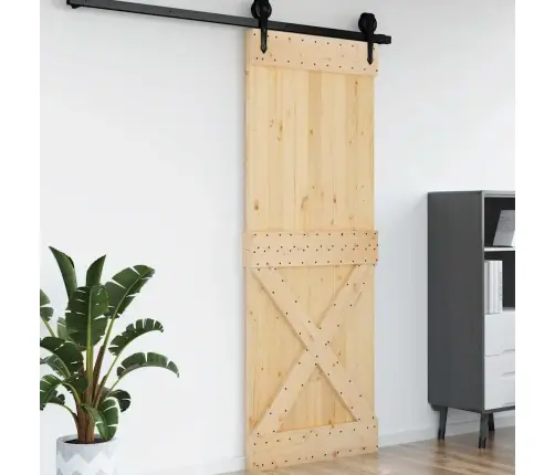 Durvis Narvik, 85X210 Cm, Priedes Masīvkoks Vidaxl