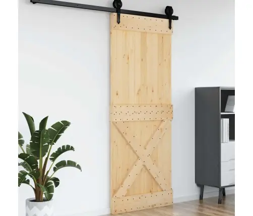 Durvis Narvik, 90X210 Cm, Priedes Masīvkoks Vidaxl