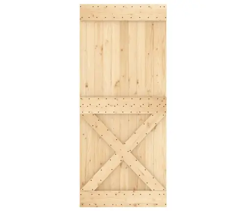 Durvis Narvik, 90X210 Cm, Priedes Masīvkoks Vidaxl