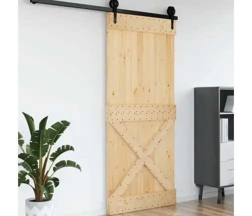 Durvis Narvik, 100X210 Cm, Priedes Masīvkoks Vidaxl