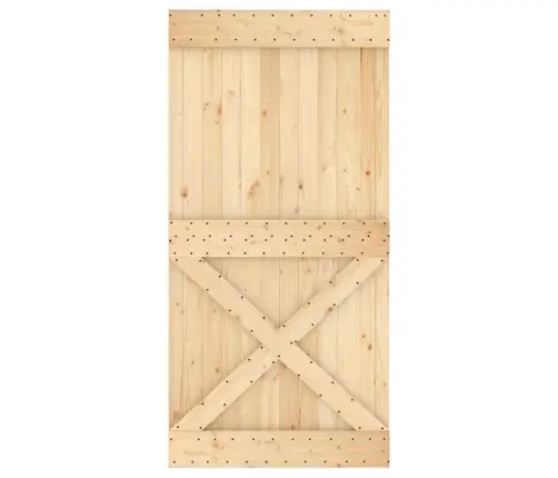 Durvis Narvik, 100X210 Cm, Priedes Masīvkoks Vidaxl