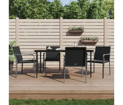 Sodo Komplektas Su Pagalvėlėmis, 5 Dalių, Poliratanas/Plienas