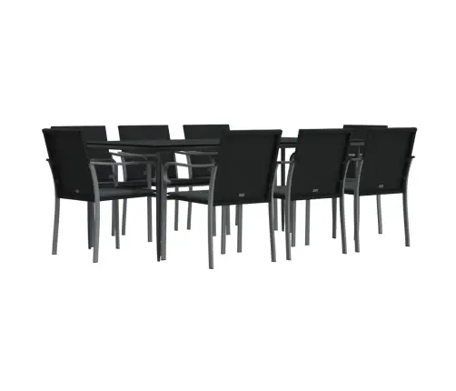 9-Daļīgs Dārza Mēbeļu Komplekts Ar Matračiem, Pe Rotangpalma Vidaxl