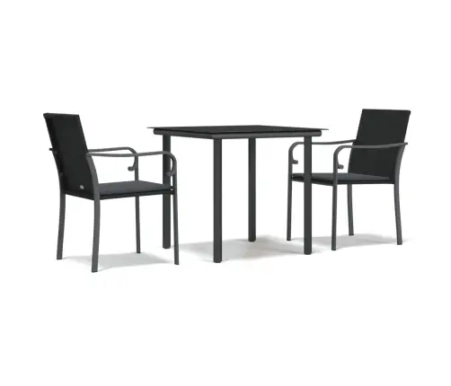 3-Osaline Aia Söögimööbli Komplekt Istmepatjadega, Rotang/Teras