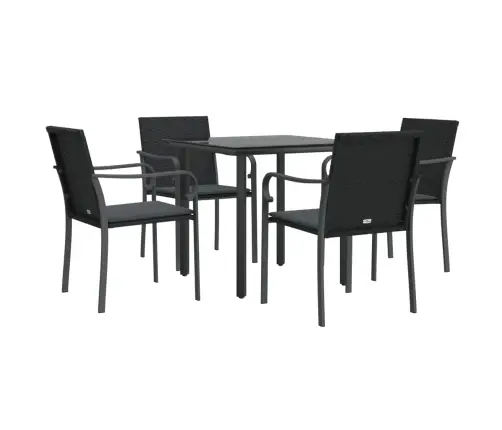 5-Daļīgs Dārza Mēbeļu Komplekts Ar Matračiem, Pe Rotangpalma Vidaxl