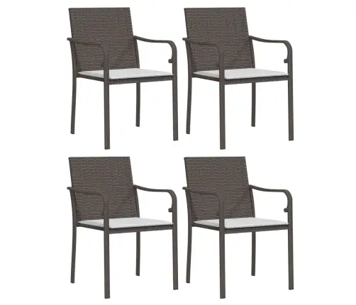 5-Osaline Aia Söögimööbli Komplekt Istmepatjadega, Rotang/Teras