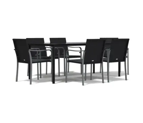 7-Osaline Aia Söögimööbli Komplekt Istmepatjadega, Rotang/Teras