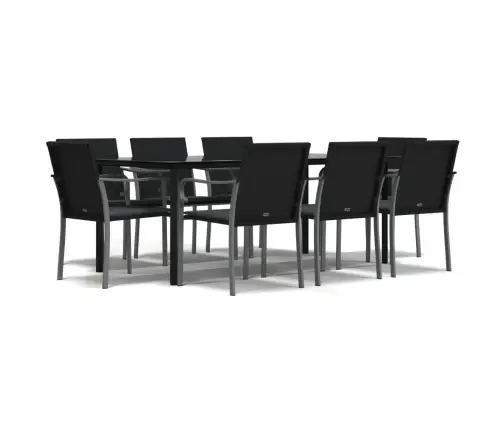 9-Daļīgs Dārza Mēbeļu Komplekts Ar Matračiem, Pe Rotangpalma Vidaxl