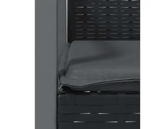 3-Daļīgs Dārza Mēbeļu Komplekts Ar Matračiem, Pe Rotangpalma Vidaxl