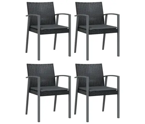 5-Daļīgs Dārza Mēbeļu Komplekts Ar Matračiem, Pe Rotangpalma Vidaxl