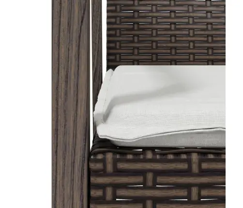 7-Daļīgs Dārza Mēbeļu Komplekts Ar Matračiem, Pe Rotangpalma Vidaxl