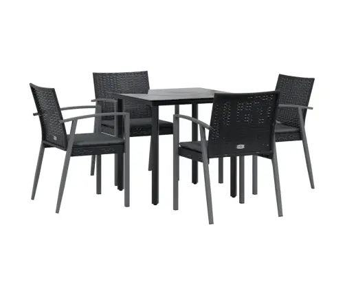 5-Osaline Aia Söögimööbli Komplekt Istmepatjadega, Rotang/Teras