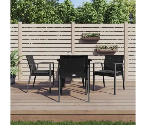 5-Osaline Aia Söögimööbli Komplekt Istmepatjadega, Rotang/Teras