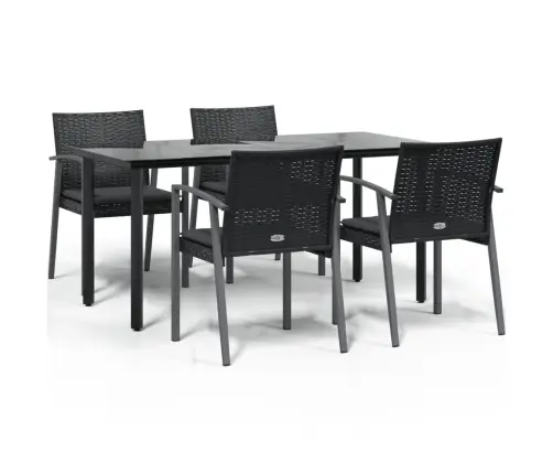 Sodo Komplektas Su Pagalvėlėmis, 5 Dalių, Poliratanas/Plienas