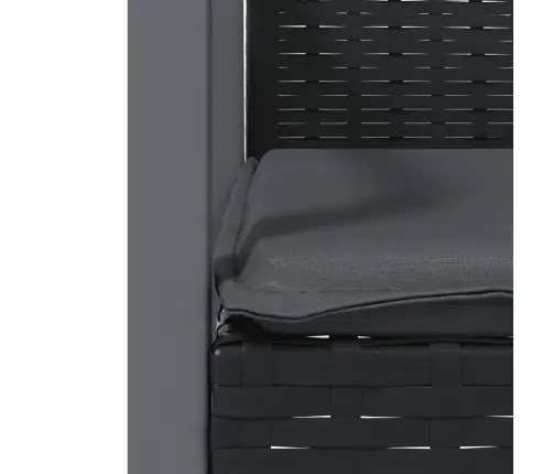 7-Daļīgs Dārza Mēbeļu Komplekts, Matrači, Rotangpalma, Tērauds Vidaxl