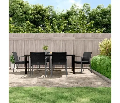 7-Osaline Aia Söögimööbli Komplekt Istmepatjadega, Rotang/Teras