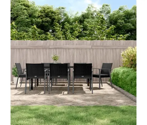 9-Daļīgs Dārza Mēbeļu Komplekts Ar Matračiem, Pe Rotangpalma Vidaxl