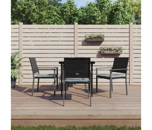 5-Daļīgs Dārza Mēbeļu Komplekts Ar Matračiem, Pe Rotangpalma Vidaxl