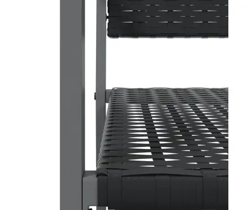 Sodo Valgomojo Baldų Komplektas, 3 Dalių, Poliratanas/Plienas