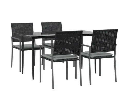 Sodo Komplektas Su Pagalvėlėmis, 5 Dalių, Poliratanas/Plienas