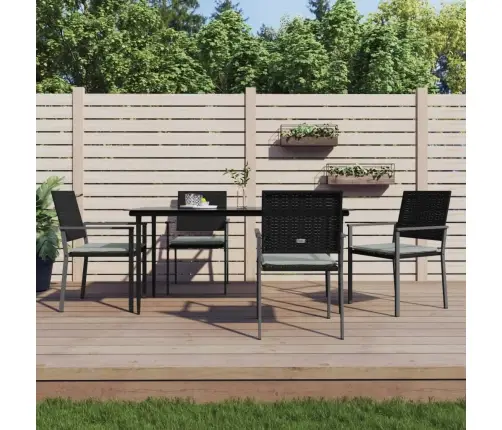 5-Daļīgs Dārza Mēbeļu Komplekts Ar Matračiem, Pe Rotangpalma Vidaxl