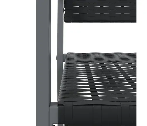 7-Daļīgs Dārza Mēbeļu Komplekts, Pe Rotangpalma Un Tērauds Vidaxl