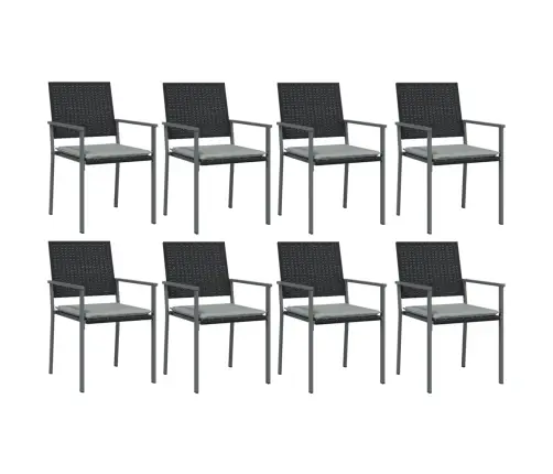 9-Osaline Aia Söögimööbli Komplekt Istmepatjadega, Rotang/Teras