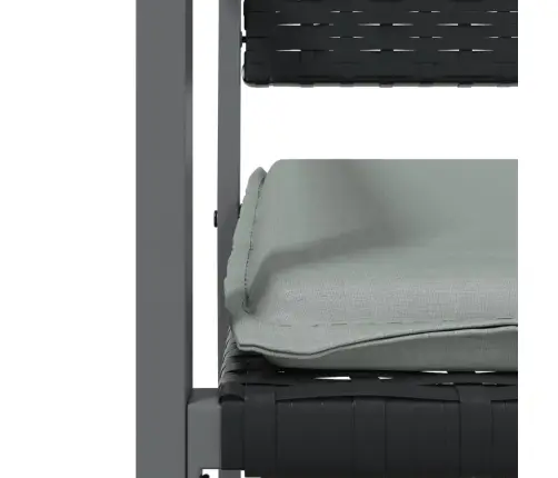 9-Osaline Aia Söögimööbli Komplekt Istmepatjadega, Rotang/Teras