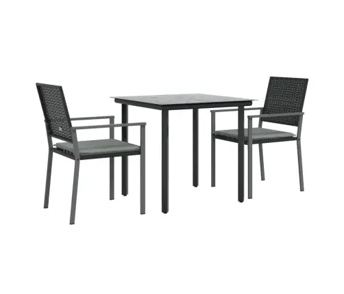 3-Daļīgs Dārza Mēbeļu Komplekts, Matrači, Pe Rotangpalma Vidaxl