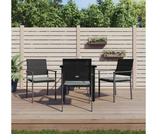 Sodo Komplektas Su Pagalvėlėmis, 5 Dalių, Poliratanas/Plienas Sodo Komplektas Su Pagalvėlėmis, 5 Dalių, Poliratanas/Plienas