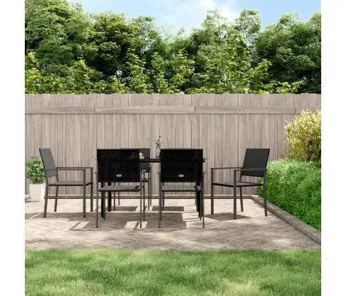 7-Osaline Aia Söögimööbli Komplekt, Polürotang Ja Teras