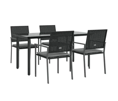 5-Daļīgs Dārza Mēbeļu Komplekts Ar Matračiem, Pe Rotangpalma Vidaxl 5-Daļīgs Dārza Mēbeļu Komplekts Ar Matračiem, Pe Rotangpalma Vidaxl