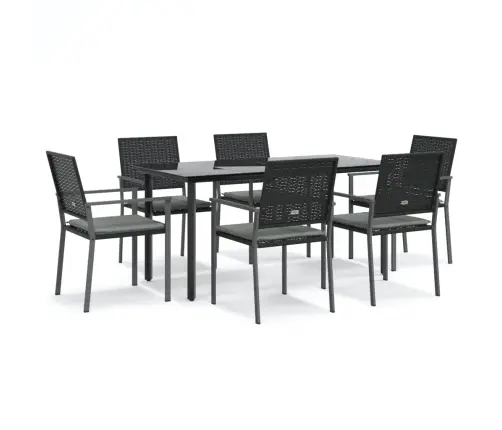 Sodo Komplektas Su Pagalvėlėmis, 7 Dalių, Poliratanas/Plienas