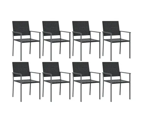 Sodo Valgomojo Baldų Komplektas, 9 Dalių, Poliratanas/Plienas