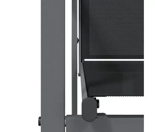 5-Osaline Aia Söögimööbli Komplekt, Must, Tekstileen Ja Teras