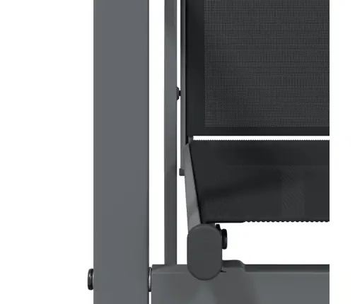 5-Daļīgs Dārza Mēbeļu Komplekts, Tekstilēns Un Tērauds, Melns Vidaxl