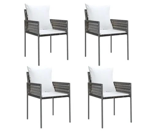 5-Daļīgs Dārza Mēbeļu Komplekts Ar Matračiem, Pe Rotangpalma Vidaxl