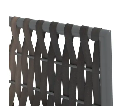 7-Daļīgs Dārza Mēbeļu Komplekts, Matrači, Rotangpalma, Tērauds Vidaxl