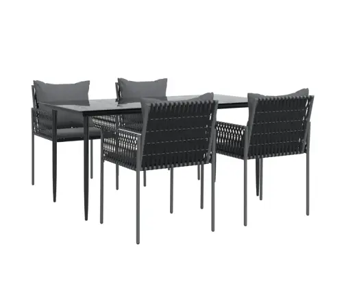 5-Osaline Aia Söögimööbli Komplekt Istmepatjadega, Rotang/Teras