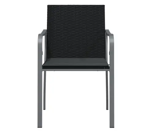 Dārza Krēsli Ar Matračiem, 6 Gab., 56X59X84 Cm, Pe Rotangpalma Vidaxl