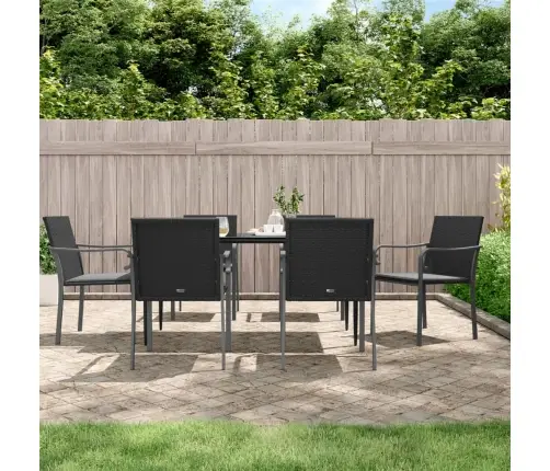 Dārza Krēsli Ar Matračiem, 6 Gab., 56X59X84 Cm, Pe Rotangpalma Vidaxl