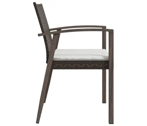 Dārza Krēsli Ar Matračiem, 4 Gab., 56,5X57X83 Cm, Pe Vidaxl