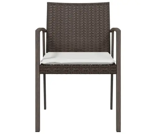 Dārza Krēsli Ar Matračiem, 6 Gab., 56,5X57X83 Cm, Pe Vidaxl